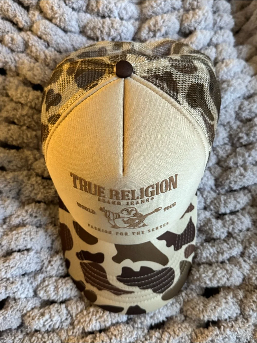True Religion Camo Trucker Hat